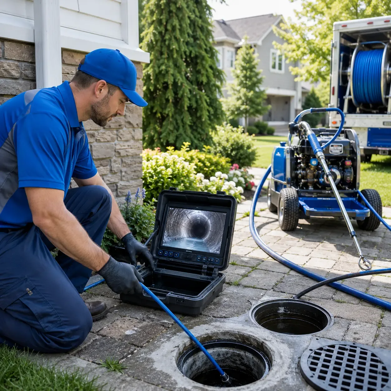 Outdoor drain cleaning professionals serving Bayside, NY