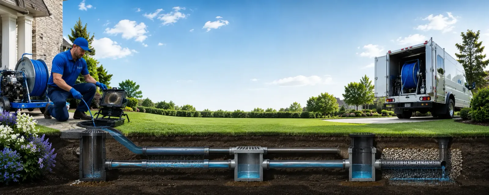 Outdoor drain cleaning information for Bayside, NY